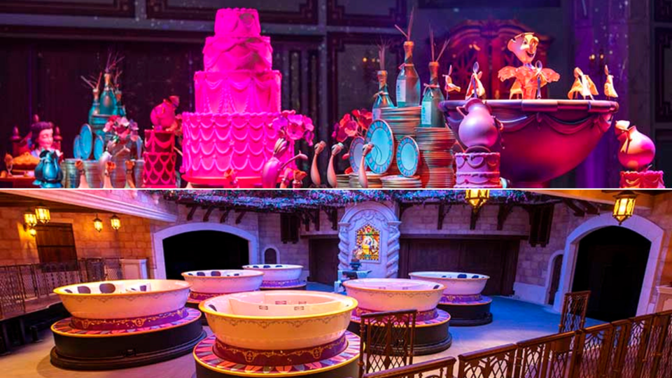 Enchanted Tale of Beauty and the Beast dark ride at Tokyo Disneyland