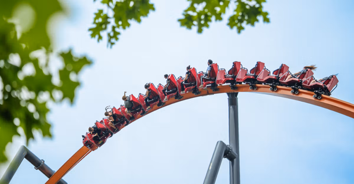 Jersey Devil Coaster at the park