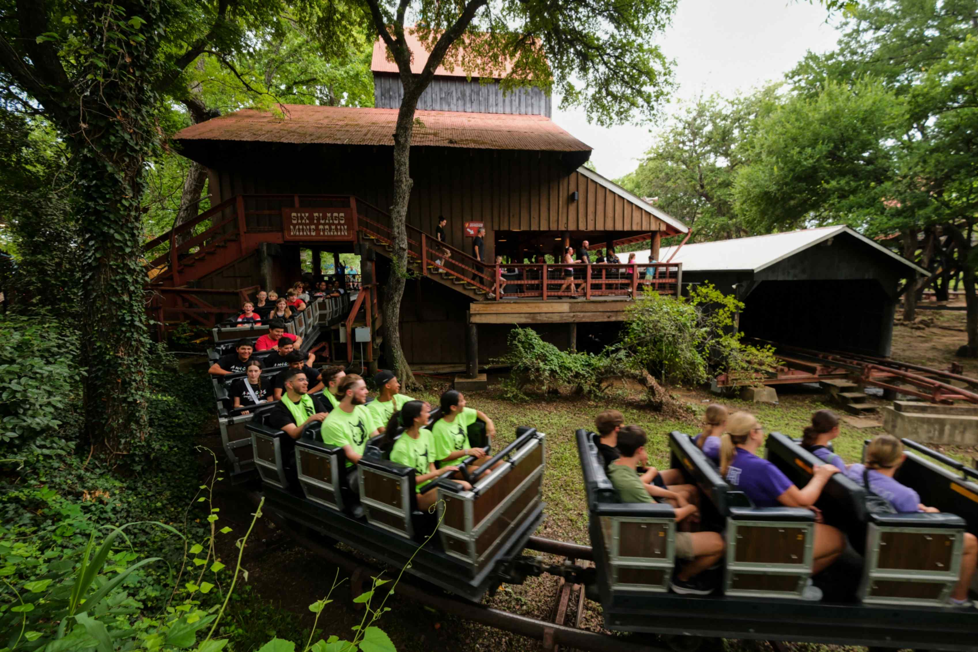 Runaway Mine Train at the park