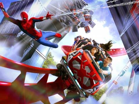 Upcoming Spider-Man Roller Coaster Concept Art — Shanghai Disneyland in Shanghai