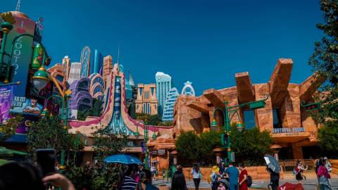City of Zootopia Skyline and Police Department — Shanghai Disneyland in Shanghai