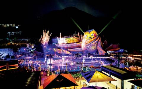 Nighttime Spectacular at Aqua City Lagoon — Ocean Park Hong Kong in Aberdeen, Hong Kong