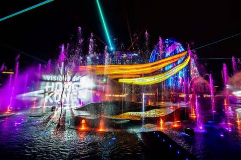 Visions of Hong Kong Multimedia Fountain Show — Ocean Park Hong Kong in Aberdeen, Hong Kong