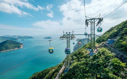 Ocean Park Cable Car Overlooking the Sea — Ocean Park Hong Kong in Aberdeen, Hong Kong