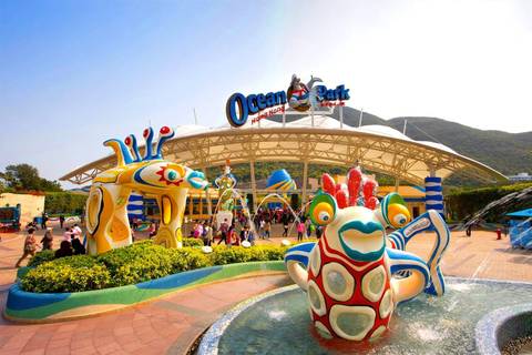 Main Entrance Plaza at Ocean Park Hong Kong