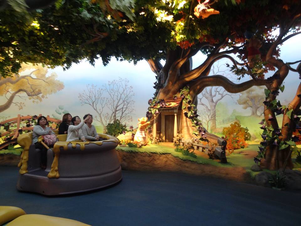 Pooh's Hunny Hunt dark ride at Tokyo Disneyland